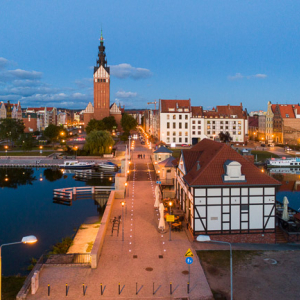 Elblag, Most Gorny na rz. Elblag. EU, PL, Warm-Maz. Lotnicze.